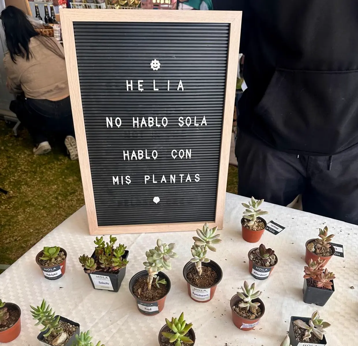 Community of people caring for plants